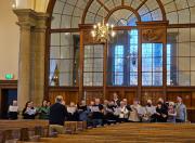 Borders Chamber Choir rehearsing in Melrose Parish Church
